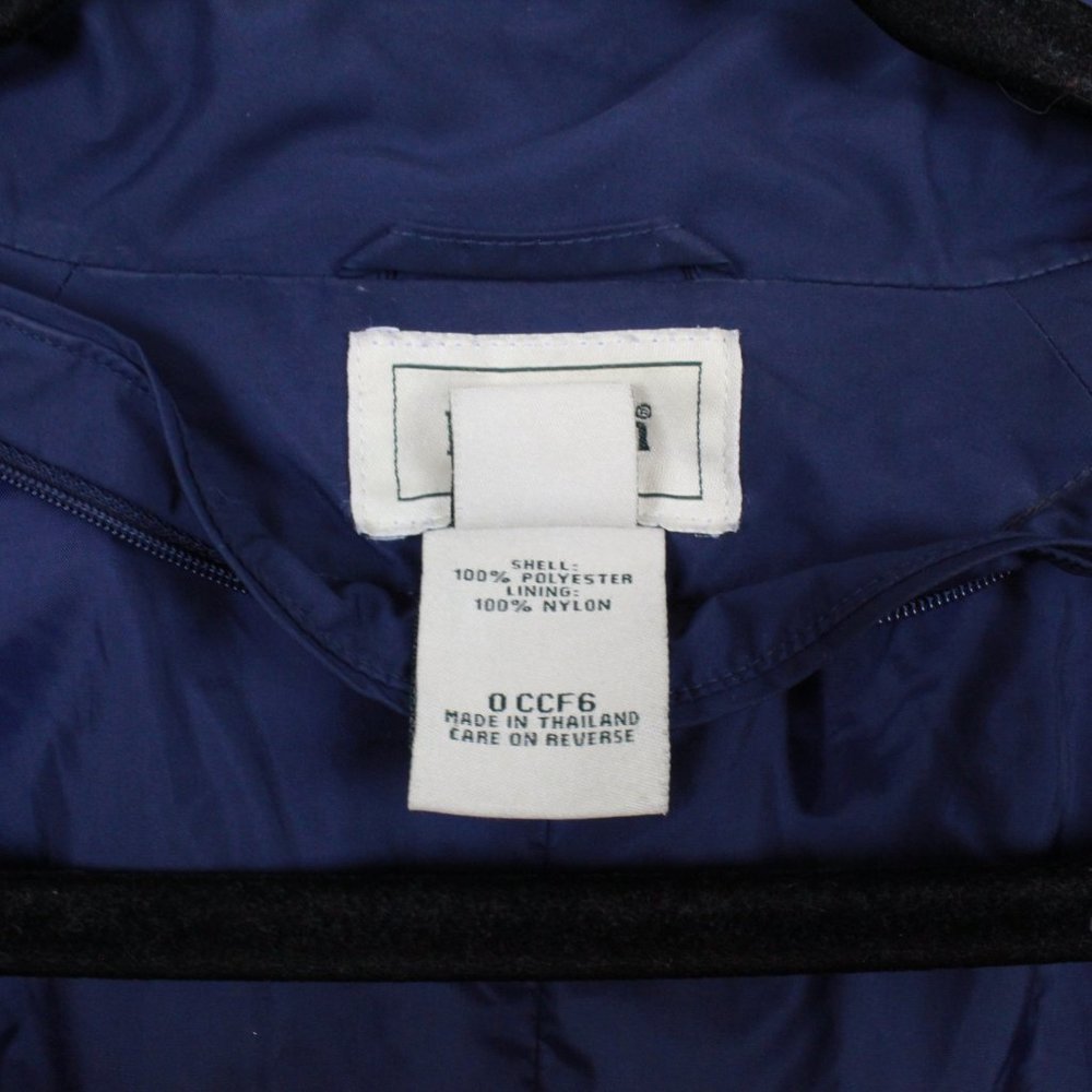 LL Bean Blue Removable Liner Waterproof Rain Jacket Size S - Picture 13 of 14